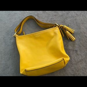 COACH yellow leather bag UNWORN